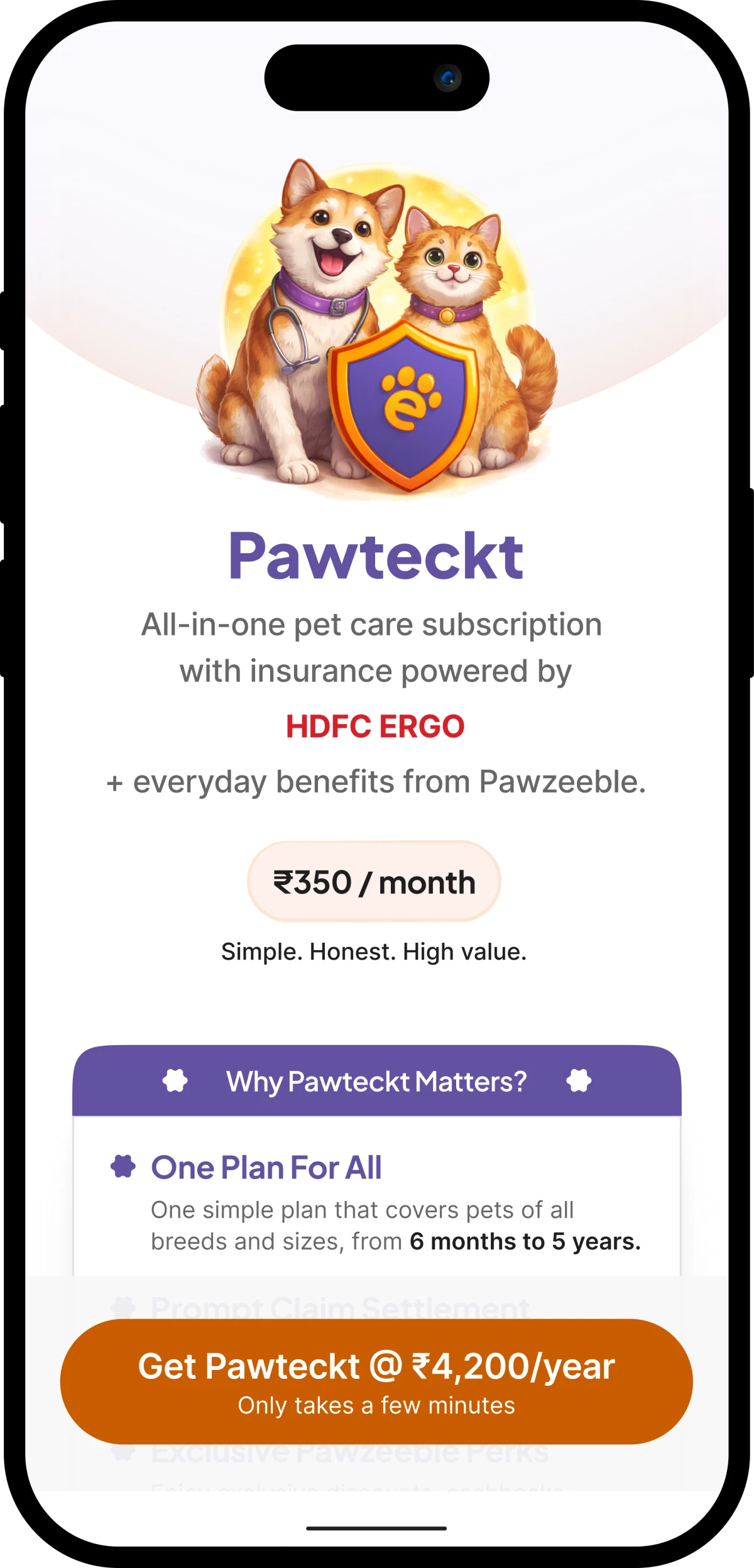 Pawteckt screen
